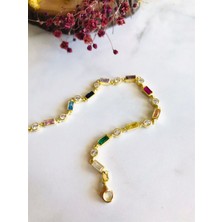 Birtekbana Italyan Renkli Taşlı Bileklik