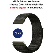 Asil Bilişim Samsung Galaxy Watch 3 (41MM) Uyumlu Yüksek Kalite 20MM Hasır Dokuma Kordon Kayış