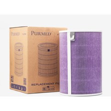 Purmed Xiaomi Mi 1/2/3/ Pro Air Purifier Uyumlu Mor HEPA Filtre