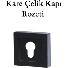 Hobidabi Konak Kare Rozetli Kapı Kolu