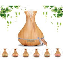 Linarya 550 Ml Ultrasonik Aroma Difüzörü 7 Renk Led Işıklı Aromatik Oda Kokusu Vazo Hava Nemlendirici