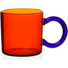 The Mia Renkli Cam Kupa Amber 250 ml