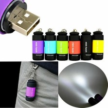 Guangdong Spirit Mini LED El Fenerleri Mini Anahtarlık Cep Torch USB Şarj Edilebilir Su Geçirmez Anahtarlık Torch Lambası (Yurt Dışından)