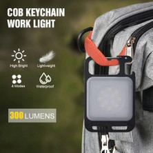 Guangdong Spirit LED El Feneri USB Şarj Edilebilir Mini Cep Anahtarlık LED Işık El Feneri Çalışma Lambası Mini Anahtarlık Dış Mekan Için LED Işık Acil Işık (Yurt Dışından)