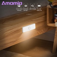 Guangdong Spirit Amamia Hareket Sensörü Lambası Göze Çarpan Olmayan USB Hareket Sensörü LED Lamba Başucu Aydınlatma Aracı (Yurt Dışından)