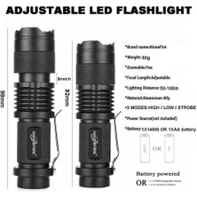 Guangdong Spirit 【rongcai】 Haıxnfıre SK68 Mini Cree Q5 LED El Feneri Ayarlanabilir Yakınlaştırma Odaklama (Yurt Dışından)