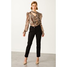 Ekol Yüksek Bel Kanvas Pantolon