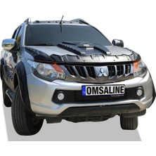 Omsa Mitsubishi L200 Dragon Ön Kaput Rüzgarlığı - Koruyucu 3 Parça 2015-2019 Arası