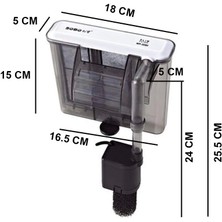 Sobo Şelale Askı Filtre WP-308H 5.8W 580 Lt/saat