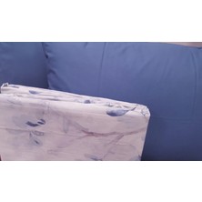 Ete Hometex Pamukören Percal Nevresim Seti Lacivert Çiçekli 8696674231504