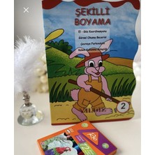 Yıldız Puzzle 8'li 30 Parça Küçük Boy Arkası Boyamalı Yapboz+ 12'li Boyama Kalemi+Boyama Kitabı+ Oyun Hamuru