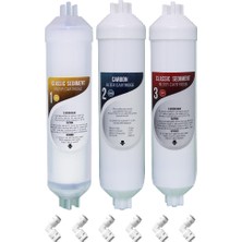 Eco Kapalı Kasa Içın Inline Filtre 3 Lü Takım Dirsekli