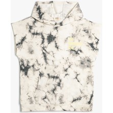 Koton Kapşonlu Atlet Mevsimlik Batik Desenli Kanguru Cepli Pamuklu