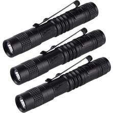 Teenspirit 3x El Feneri Kalem Torch Süper Küçük Mini Aaa Xpe-R3 LED Lamba Kemer Klipsi Işık Cep Torch Kılıf ile (Yurt Dışından)