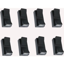 Rultech 8 Adet LED Işık Duvar Lambası Aplik 7W Su Geçirmez Dekoratif Bahçe Balkon Teras Garaj Iç&dış Mekan LED Işık Gün Işığı 3200K