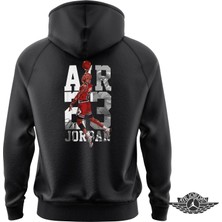 Scudetto Sweatshirt Aırjordan Hoodie Unisex Krem Siyah Gri Melaj