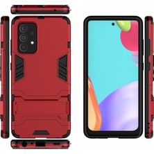 Seashell Digital 2 Kickstand Protector Plastik+Tpu Hibrit Kapak Samsung Galaxy A52 4G/5G/A52S 5g-Red (Yurt Dışından)