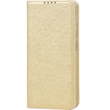 Seashell Digital Samsung Galaxy A52 5G/A52S 5G/A52 4g-Gold Için Tam Koruma Ipek Doku Deri Cüzdan Telefon Kasası (Yurt Dışından)