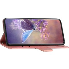 Seashell Digital Samsung Galaxy S21 Ultra 5g Cüzdan Stand Telefon Kılıfı Çekmeye Dayanıklı Pu Deri Kapak Kelebek Çiçeği ile Telefon Koruyucu Basılı Golü Altın (Yurt Dışından)