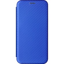 Seashell Digital Samsung Galaxy S21+DERI Kabuk Karbon Fiber Otomatik Ahmsorbed Kart Tutucu Kılıf Mavisi (Yurt Dışından)