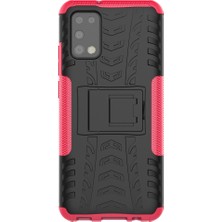 Seashell Digital Samsung Galaxy A02S (164.2X75.9X9.1MM) Için Katlanabilir Kickstand Serin Lastik Pc+Tpu Hibrid Kabuk Kasası (Yurt Dışından)