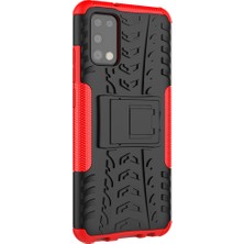 Seashell Digital Samsung Galaxy A02S (164.2X75.9X9.1MM) Için Katlanabilir Kickstand Serin Lastik Pc+Tpu Hibrid Kabuk Kasası (Yurt Dışından)