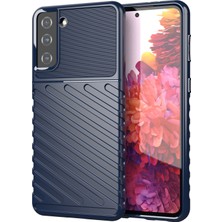 Seashell Digital Samsung Galaxy S21 Için Thunder Serisi Twill Texture Yumuşak Tpu Telefon Kabuğu Plus 5g-Blue (Yurt Dışından)