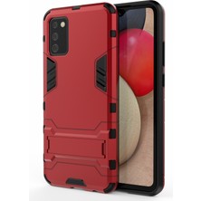 Seashell Digital Samsung Galaxy A02S (164.2X75.9X9.1MM) Için Plastik+Tpu Hibrit Kasa Kickstand Kabuğu (Yurt Dışından)