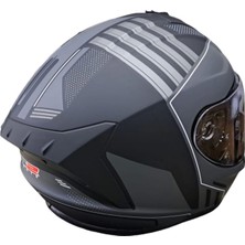 Rs2 Helmets Fullface Kask Mat Siyah-Gri