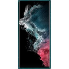 Seashell Digital Samsung Galaxy S22 Ultra 5g Anti-Çizelge Çift Taraflı Mat Tpu Telefon Kılıfı Damgalı Arka Kapak Koruyucu Kabuk-Karşı Yeşil (Yurt Dışından)