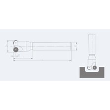 Fett SPRD1204 - S03 D32 D25 L120 Vorgen Parmak Freze Takımı