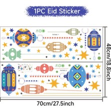 Ganbao Ben Eid Mubarak 2023 Duvar Çıkartmaları Ramazan Süslemeleri Ev Için Islam Ramazan Kareem Müslüman Parti Dekor Eid Mubarak Hediyeler Al Adha (Yurt Dışından)
