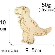 Ganbao 10 Adet H 10 Adet Ahşap Dinozor El Sanatları Dıy Boyama Ahşap Süsler Çocuklar Için Dinozor Doğum Günü Partisi Dekorasyon Çocuk Günü Hediyeleri (Yurt Dışından)