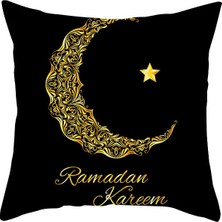 Ganbao TPR372-12 2023 Eıd Mubarak Minder Örtüsü Ramazan Dekorasyon Ev Ramazan Kareem Mubarak Müslüman Islam Parti Malzemeleri Eıd Yastık Kılıfı (Yurt Dışından)