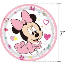 Ganbao 9 Inç 10 Adet Plaka Disney Minnie Mouse Doğum Günü Partisi Malzemeleri Sofra Masa Örtüsü Bardak Plaka Hediye Keseleri Bebek Kızlar Için Mini Bebek Duş Dekorasyonu (Yurt Dışından)