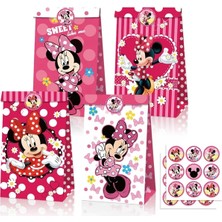 Ganbao 6 Adet Çanta Minnie Mouse Parti Malzemeleri Çocuk Kız Bebek Banyo Doğum Günü Partisi Dekorasyon Için Banner Masa Örtüsü Bardak Tabakları ile 8 Misafir Hizmet Vermektedir (Yurt Dışından)