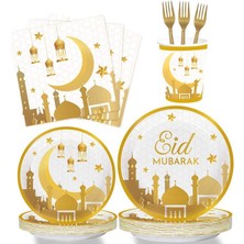 Ganbao 8 Adet Kağıt Bardak Eid Mubarak Kağıt Tabak Bardak Peçeteler 2023 Ramazan Kareem Dekorasyon Müslüman Islam Festivali Parti Malzemeleri Eid Al Kurban Hediyeleri (Yurt Dışından)