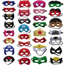 Ganbao 12PCS-MASK6 12PCS Lot Süper Kahraman Hulk Karikatür Çocuk Maskeleri Doğum Günü Partisi Süslemeleri Parti Oyunları Erkek Bebek Maskeleri Kahraman Olmak (Yurt Dışından)