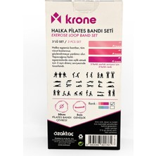 krone Halka Pilates Bandı Seti 3'lü