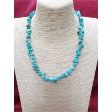 Doğal Taş Dünyası Turkuaz Doğal Taş Kırıktaş Kolye