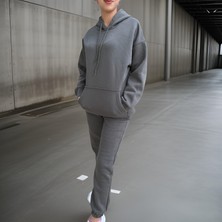 Ceyss Design Unisex Üç Iplik Şardonlu Oversize Hoodieli Eşofman Takımı