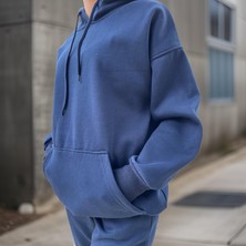 Ceyss Design Unisex Üç Iplik Şardonlu Oversize Hoodieli Eşofman Takımı