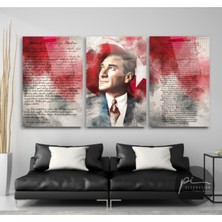 Ne Verelim Size Atatürk Köşesi Triple Cam Tablo
