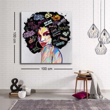 Ne Verelim Size Dekoratif Baskı Illüstrasyon Hair Kanvas Tablo