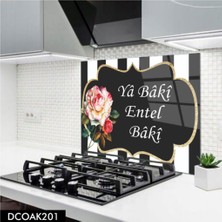 Cam Ocak Arkası Koruyucu | Ya Baki Entel Baki