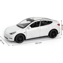Carstore Tesla Model Y 1:32 Model Maket Araba Beyaz