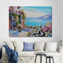 Ne Verelim Size Deniz Manzaralı Güzel Ev Dekoratif Kanvas Duvar Tablosu-3439