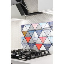  Cam Ocak Arkası Koruyucu Ankastre Arkası Koruyucu | Geometrik