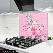 Cam Ocak Arkası Koruyucu | Tavşan