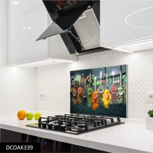 Cam Ocak Arkası Koruyucu | Baharat